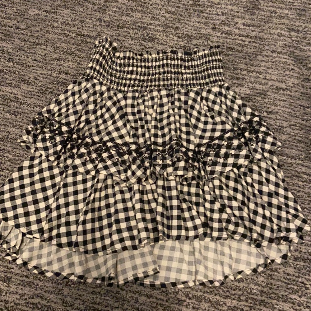 Vintage Havana plaid skirt
